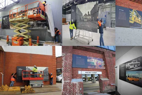 Heritage environmental graphics installation
