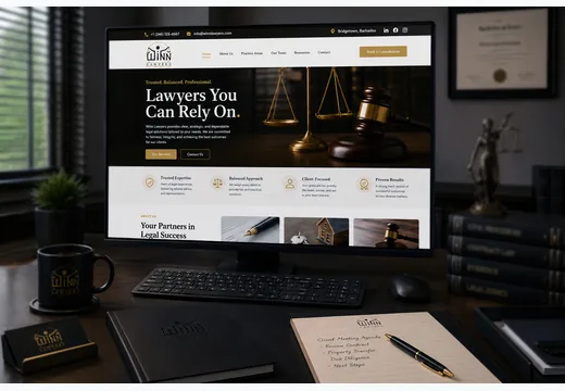 Website and stationery mockup